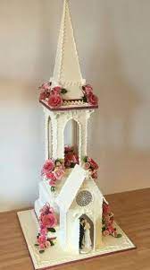 Pin By Moni Hidalgo Garcia On Cakes I Hope To Make One Day Church Cake Topper Royal Icing Cakes Wedding Cake Icing