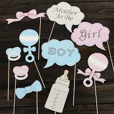 Hot 10pcs Party Gifts Photo Booth Props Diy Bottle Baby Shower Boy Girl Birthday Enc Baby Shower Girl Diy Baby Shower Photo Booth Baby Shower Photo Booth Props
