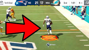 Antonio Brown Patriots Edition Rac Em Up Activated Patriots Vs Dolphins Madden 20 Online Gameplay Youtube
