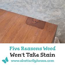 Free shipping for many products! 5 Reasons Wood Won T Take Stain And What To Do Next A Butterfly House