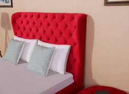 Finally, the bed frame has button tufted headboard and footboard that create a whole new look to your bedroom. China Wingback Tufted Bed Frame Leather Chesterfield Furniture Bedroom Bed Wooden Furniture China Furniture Wall Bed