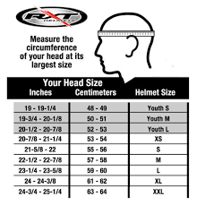Helmet Head Size Chart Nut Size Table Riding Helmet Sizes