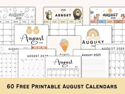 Free & Cute Printable August 2025 Calendars - CalendarKart