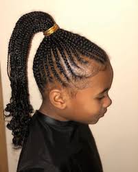This is a different hairstyle for little girls, where hair from the top braids into small ponytails with colourful rubber bands. 20 Cute Hairstyles For Black Kids Trending In 2020