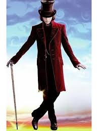 When did johnny depp wear soemthing like this i never seen it.(product description: Charlie And The Chocolate Factory Willy Wonka Coat Desert Leather