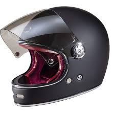 Barock Retro B510 Full Face Motorcycle Helmet Matte Black Buy Online In India At Desertcart In Productid 75609816