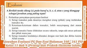 Jawaban i pg evaluasi bab 9 pai kelas 12 halaman 209 rahmat islam bagi nusantara. Jawaban Evaluasi Halaman 160 161 Pai Kelas 11 Bab 9 Prinsip Dan Praktik Ekonomi Islam Youtube