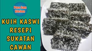 Resepi mudah kaswi sukatan cawan. Resepi Kuih Kaswi Sukatan Cawan Lembut Dan Sedap Recipe 2021 Youtube