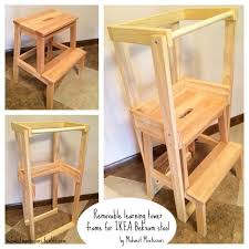 Our Diy Ikea Bekvam Learning Tower Learning Tower Learning Tower Ikea Ikea Hack Learning Tower