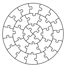 Tap and draw the pattern of the above circles. Jigsaw Puzzle Circles Digital Art By Peter Hermes Furian