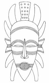 Free printable mask coloring pages for kids. How To Draw A Simple African Mask Masks Offer An Excellent Source Of Inspiration If You Are Looking For Somethin African Art Projects Africa Art African Masks
