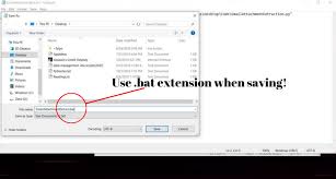 When Creating A Batch File Make Sure To Save It With A Bat Extension Learn How To Automate Programming Scripts By Readin Batch File Python Programming Script
