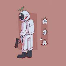 White S Kinda Sus Amongus Cute Art Cute Cartoon Wallpapers Cute Drawings