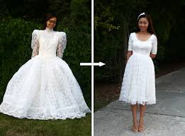 Diy Vintage Wedding Dress To A Cocktail Dress Life Is Beautiful Dress Alterations Diy Wedding Dress Prom Dress Shopping