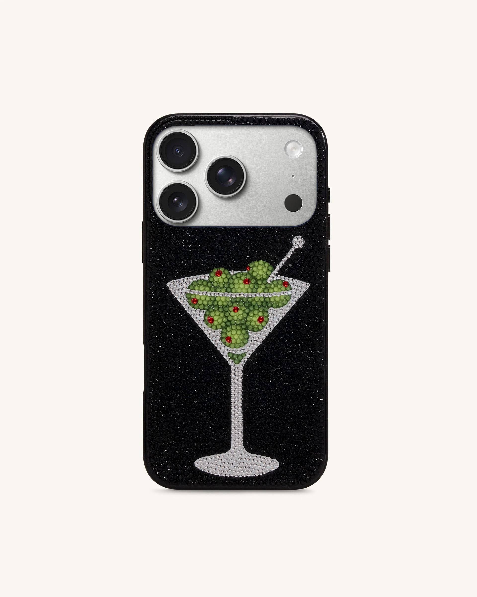 Olive Martini Artificial Crystal Phone Case