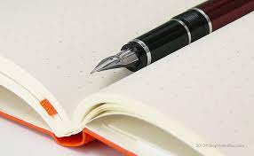 Leuchtturm 1917 Dot Grid Notebook Medium Hard Cover Orange Dot Grid Notebook Pen Journal Dots