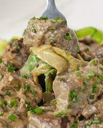 Low Carb Beef Stroganoff Recipe By Tasty Recipe Low Carb Beef Stroganoff Recipe Stroganoff Recipe Low Carb Meals Easy