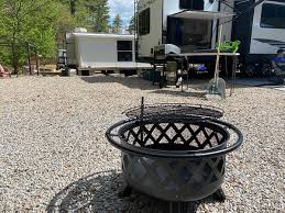 There are two ways that most folks take care of the fire in their patio fireplace as the evening draws to a close. Kingso 30 Fire Pit Steel Bbq Grill Bowl With Screen Cover Review Concord Carpenter