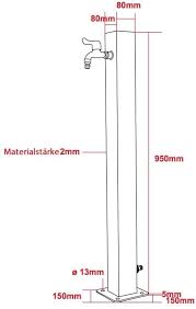Melko Gartenzapfsaule Freistehender Wasserhahn Fur Den Garten Edelstahl Mit Bodenanker V 2020 G Sadovye Idei Plany Sadovogo Dizajna Idei Ustrojstva Zadnego Dvora