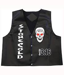 The team treated the pregame as a halloween party, dressing in their best costumes, some straight up terrifying. Wwe Steve Austin 3 16 Skull Vest For Sale On Hleatherjackets