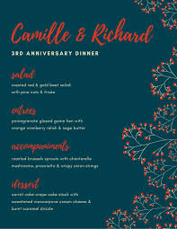 If you create menu for coffee shop, dinner or drinks, crello helps to. Free Printable And Customizable Dinner Party Menu Templates Canva