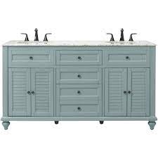 The cheapest offer starts at £5. Home Decorators Collection Hamilton Shutter 61 In W X 22 In D Double Bath Vanity In Sea Glass With Granite Vanity Top In Grey With White Sink 10806 Vs61h Sg The Home Depot