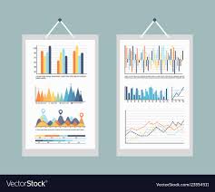 Infographic Business Charts And Graphs With Info