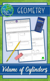 Volume Of Cylinders Worksheets Middle School Math Math Interactive Notebook Teaching Math