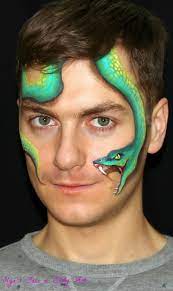 More images for how to paint a snake easy » Fast And Easy Face Painting Tutorial For Painting A Realistic Snake Design Using One Stroke T Face Painting Tutorials Face Painting Easy Face Painting For Boys