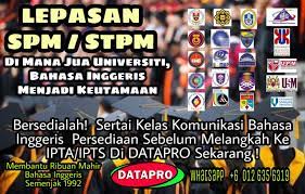 Provide professional services to customers. Lepasan Spm Stpm Bersedia Datapro English Communication Facebook