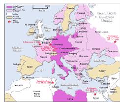 This Map Shows The Axis Powers Controlled Land Vs Where The Allied Powers Controlled Land Wwii Maps Battle Of Normandy Battle Of Stalingrad