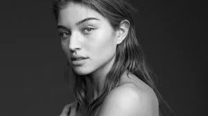 Download Black & White Daniela Lopez Osorio Woman Face HD Wallpaper