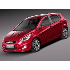 Hyundai Accent Hatchback 5 Door 2015 3d Model