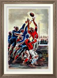 Lineout Vintage Rugby Print Zazzle Com Rugby Art Poster Prints Rugby
