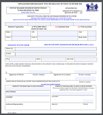 Application forms choose the form, download it, fill it in and submit. Delaware Dealer Forms Dealer S Portal