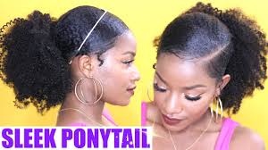How To Sleek Low Ponytail On Natural Hair Natural Hair Styles Stylish Hair Natural Hair Ponytail