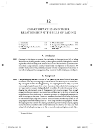 A bill of lading (/ˈleɪdɪŋ/) (sometimes abbreviated as b/l or bol) is a. Pdf 2 Charterparties And Their Relationship With Bills Of Lading Gabi Ivanova Academia Edu