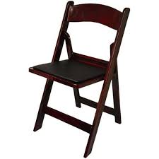 Can be used in different interiors as you can see on photos. Nes Reliable Mahogany Resin Folding Chair 4pcs National Event Supply