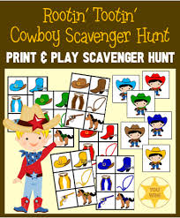 What are the names of kim kardashian and kanye west's kids? Cowboy Scavenger Hunt
