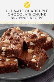 Ultimate Quadruple Chocolate Brownie Recipe Chocolate Brownie Recipe Chocolate Chunk Brownies Brownie Recipes