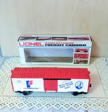 Lionel Toy Fair Boxcar 6-7817 * red and White Commemorative Lionel Boxcar *  Vintage 1980 Joshua Lionel Cowan Freight Carrier Unrun 0 Gauge