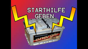 Richtig Starthilfe Geben Auto Batterie Uberbrucken Autobatterie Leer Auto Batterie Starthilfe Batterien