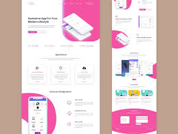 All created by our global community of independent web designers and developers. App Landing Page Ui Ux Design On Behance