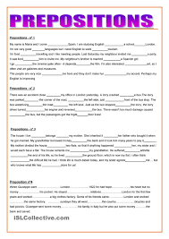 Prepositions Prepositions English Grammar Exercises Teaching English Grammar