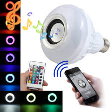 110v 220v E27 4 0 Led Music Bulb 2in1 12w Led Rgb Color Music Speaker Smart Light Bulb Smartphone Remote Control A Tmosphere Home Stage Wedding Party Light Walmart Com Walmart Com