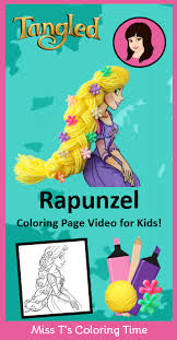 Print princess coloring pages for free and color our princess coloring! Tangled Rapunzel Coloring Page Video For Kids Watch Miss T Color And Decorate Disney Princess Coloring Pages Rapunzel Coloring Pages Princess Coloring Pages