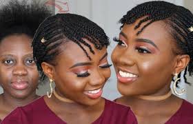 Cute hairstyles for short hair black women hairstyles short hair cuts straight hairstyles curly hair styles natural hair styles african hairstyles summer hairstyles cut hairstyles. No Extensions Protective Style Mini Twists Flat Twist Tutorial Hairstyle Short 4c Natural Hair