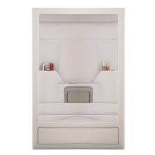 Check spelling or type a new query. Maax Aspen Tub Shower With Left Hand Drain 3 Pieces Acrylic White 60 In X 32 In X 85 In 101023000001004 Rona