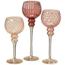 Gold glass lantern / pillar candle holder with handle 29 cm by madam stoltz. Pin On Victorian Quince Theme