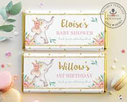 Elephant Chocolate Bar Wrapper Editable Template Aldi Etsy Bar Wrappers Chocolate Bar Wrappers Birthday Chocolate Bar Wrappers